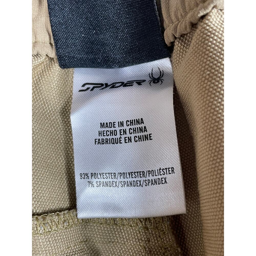 Spyder Men's Tan Joggers With Zipper Size L - Picture 4 of 12